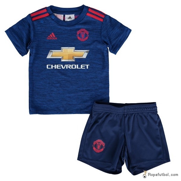 Camiseta Manchester United Replica Segunda Ropa Niños 2016/17 Azul